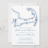 Brewster MA Casual bruiloft repetitie diner Kaart (Voorkant)