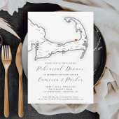 Brewster MA Casual bruiloft repetitie diner Kaart