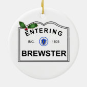 Brewster MA Keramisch Ornament (Achterkant)