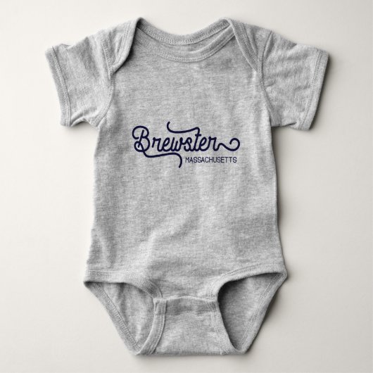Brewster Massachusetts Baby Body Romper (Voorkant)