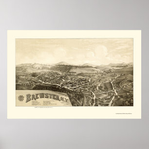 Brewster, NY Panoramic Map - 1887 Poster