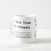 Brewster periodieke tabelnaam mok (Voorkant links)