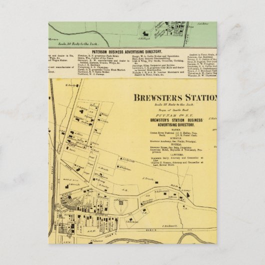 Brewsters Sta, Patterson Briefkaart (Voorkant)