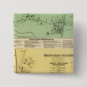 Brewsters Sta, Patterson Vierkante Button 5,1 Cm