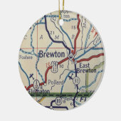 Brewton AL  Map Keramisch Ornament (Links)