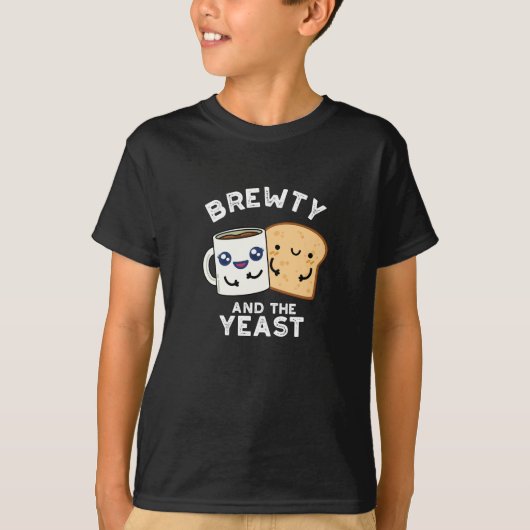 Brewty En De Gist Grappige Film Pun Dark BG T-shirt (Voorkant)