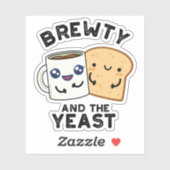 Brewty En De Gist Grappige Film Pun Sticker (Vel)