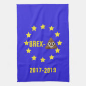 Brex-💩 2017-2019 EU-vlag/Brexit Tea Towel Theedoek (Verticaal)