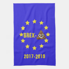 Brex-💩 2017-2019 EU-vlag/Brexit Tea Towel Theedoek