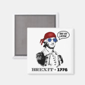 Brexit 1776 George Washington Cool Sunglasses Magneet (Voorkant / Achterkant)