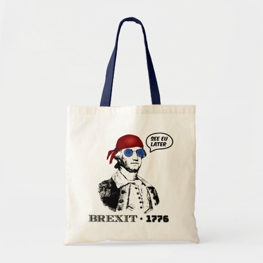 Brexit 1776 George Washington Cool Sunglasses Tote Bag (Voorkant)
