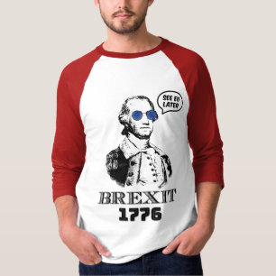 Brexit 1776 George Washington Coole Zonnebril T-shirt