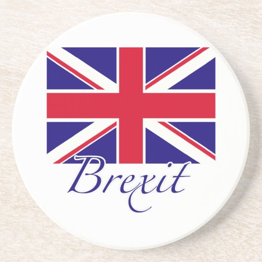 Brexit 1 zandsteen onderzetter (Voorkant)