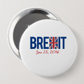 BREXIT - 23 juni 2016 - - Ronde Button 4,0 Cm (Voorkant /achterkant)
