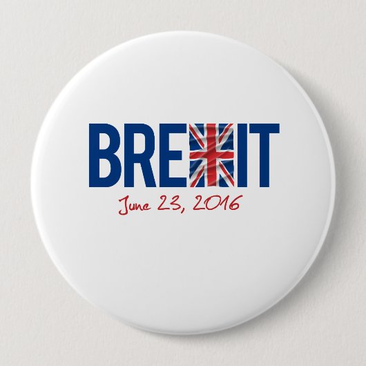 BREXIT - 23 juni 2016 - - Ronde Button 4,0 Cm (Voorkant)