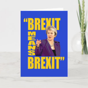 BREXIT: BREXIT, Theresa May Referendum quote: Kaart