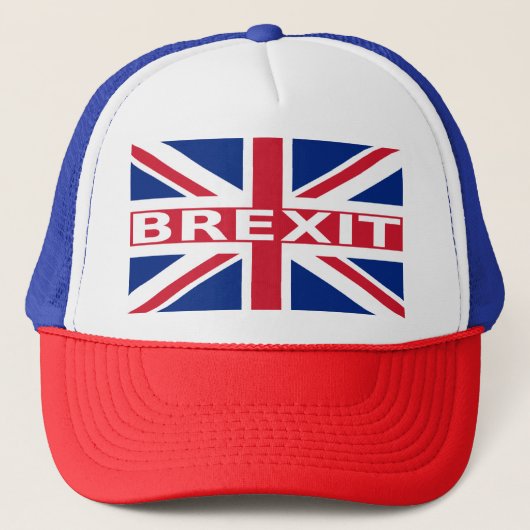 Brexit British Flag Trucker Pet (Voorkant)