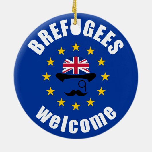 Brexit BugeWelkom Keramisch Ornament (Achterkant)