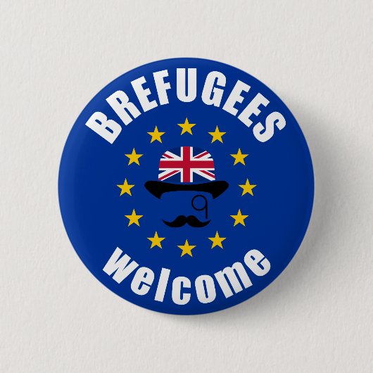 Brexit BugeWelkom Ronde Button 5,7 Cm (Voorkant)