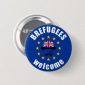 Brexit BugeWelkom Ronde Button 5,7 Cm (Voorkant /achterkant)