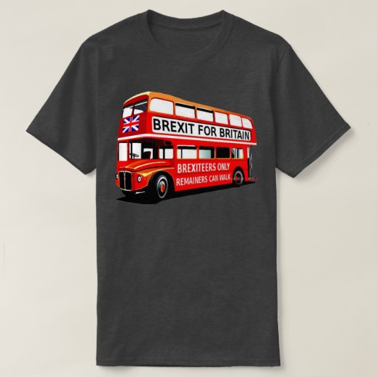 Brexit Bus op Tour T-shirt (Design voorkant)