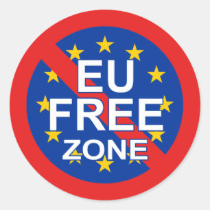 Brexit - de Verdedigers van het Verlof, de Vrije Ronde Sticker