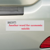 Brexit: Economische zelfmoord Bumpersticker (Op auto)