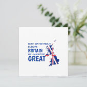 BREXIT GROAT BRITAIN EUROPE-kaart (Staand voorkant)