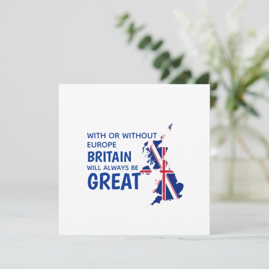 BREXIT GROAT BRITAIN EUROPE-kaart (Staand voorkant)