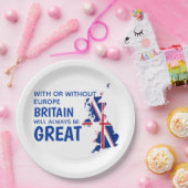 BREXIT GROOT-BRITTANNIË PAPIEREN BORDJE (Feest)