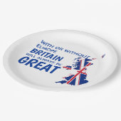 BREXIT GROOT-BRITTANNIË PAPIEREN BORDJE (Gekanteld)