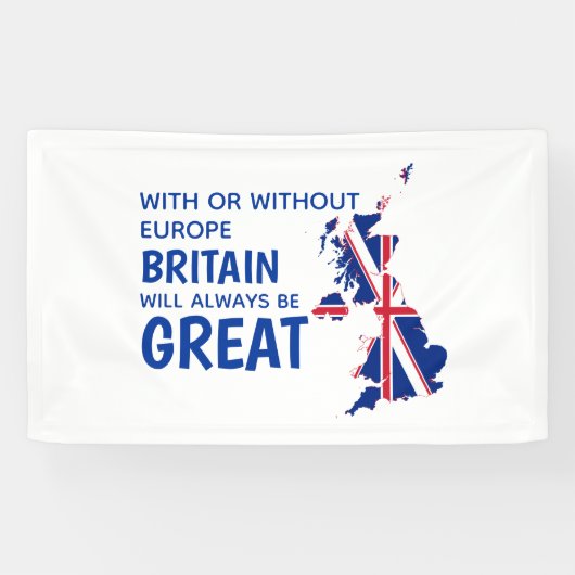 BREXIT GROOT-BRITTANNIË SPANDOEK (Horizontaal)