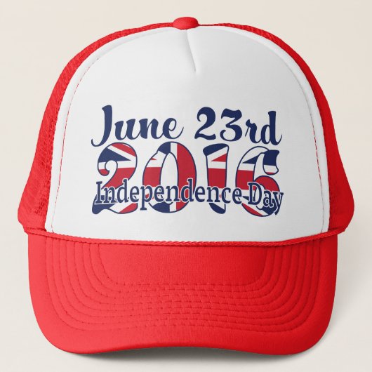 Brexit: Groot-Brittannië verlaat de EU op 23 juni Trucker Pet (Voorkant)