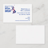 BREXIT GROOT-BRITTANNIË VISITEKAARTJE (Voorkant / Achterkant)