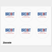 BREXIT - Het is als en exit - Ronde Sticker (Vel)