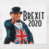 Brexit John Bull Sparkling Wijnetiket (Enkel label)