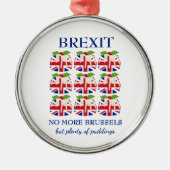 BREXIT | Kerstmis | EU-aansluiting Metalen Ornament (Voorkant)