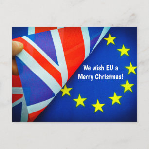 Brexit memorabilia voor een belangrijk evenement G Briefkaart