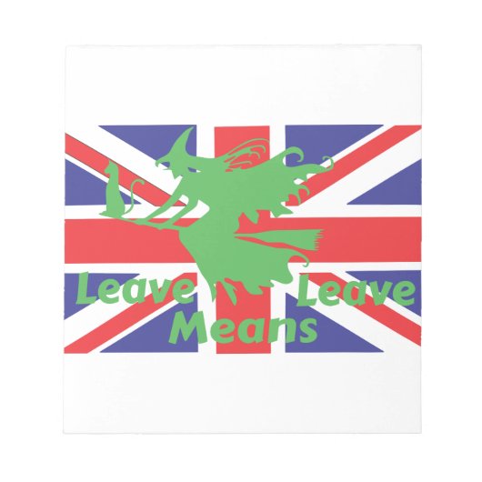 brexit notitieblok (Voorkant)