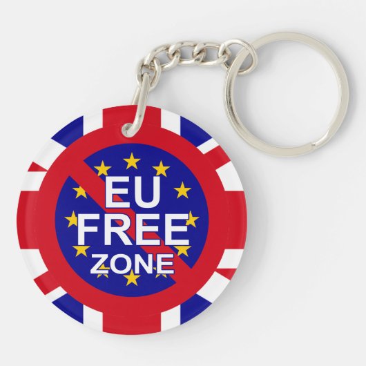 Brexit/Onafhankelijkheidsdag Sleutelhanger (Achterkant)