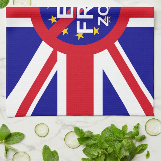 Brexit/Onafhankelijkheidsdag Theedoek (Gevouwen)