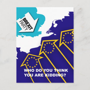 Brexit Party Papa's Leger Briefkaart