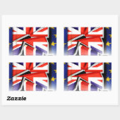 brexit rechthoekige sticker (Vel)