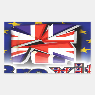 brexit rechthoekige sticker