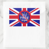 Brexit Rechthoekige Sticker (Tas)