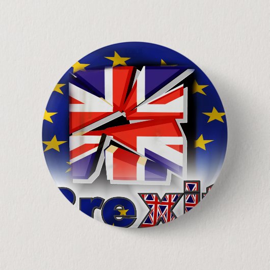 brexit ronde button 5,7 cm (Voorkant)