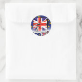 brexit ronde sticker (Tas)