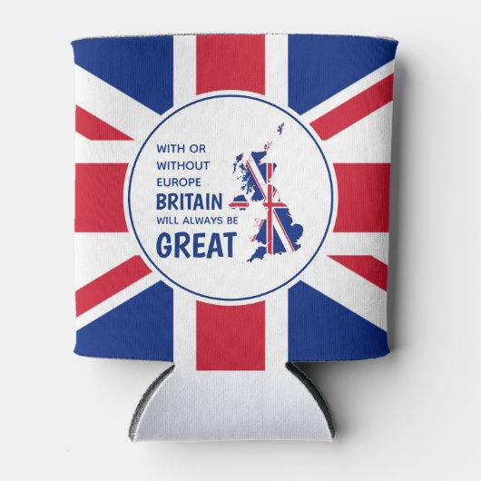 BREXIT UK Altijd Great Patriotic Union Jack Blikjeskoeler (Voorkant)