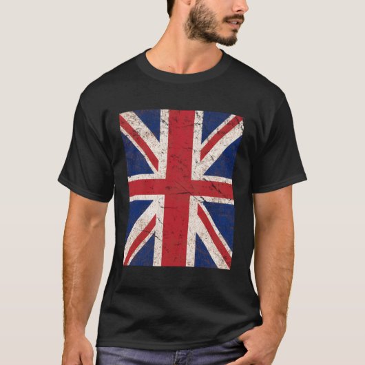 Brexit UK Britse Union Jack vlag T-shirt (Voorkant)