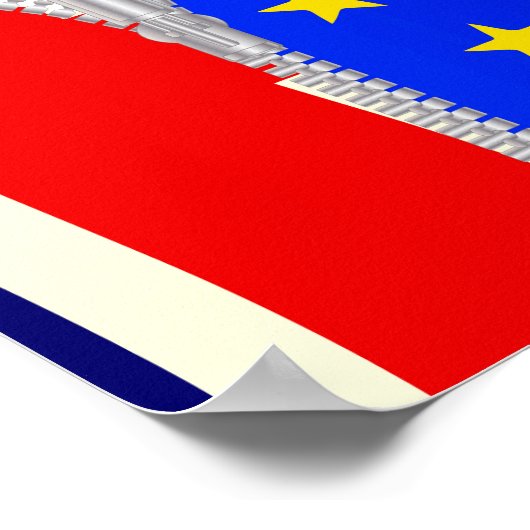 Brexit UK EU Split Zipper Poster (Hoek)